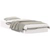 vidaXL Struttura letto bianca 100 x 210 cm in legno di pino massiccio