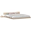 vidaXL Struttura letto marrone 200 x 200 cm in legno