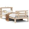 vidaXL Struttura letto con testiera senza materasso 90x190 cm
