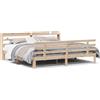 vidaXL Struttura letto con testiera senza materasso 200x200 cm