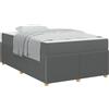 vidaXL Struttura del letto vidaXL, grigio scuro, 120 x 200 cm, rivestita in tessuto
