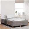 vidaXL Letto a molle Taupe 120 x 190 cm Tessuto
