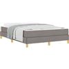 vidaXL Box spring bed Taupe 140 x 200 cm tessuto