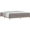vidaXL Box spring bed Taupe 180 x 200 cm tessuto