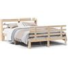 vidaXL Struttura letto con testiera senza materasso 135x190 cm
