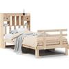 vidaXL Letto a libreria senza materasso 75x190 cm in legno di pino massiccio