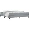 vidaXL Box spring bed grigio chiaro 180 x 200 cm tessuto