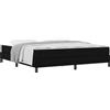 vidaXL Box spring bed nero 180 x 200 cm tessuto