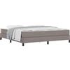 vidaXL Box spring bed Taupe 180 x 200 cm tessuto