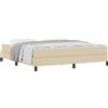 vidaXL Letto a molle insacchettate Crema 180 x 200 cm Tessuto