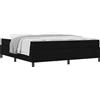 vidaXL Box spring bed nero 180 x 200 cm tessuto