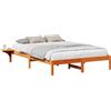 vidaXL Struttura letto marrone cera 150 x 200 cm in legno di pino massiccio