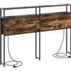 vidaXL Testiera letto con spazio contenitore, realizzata in legno impiallacciato noce