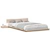 vidaXL Struttura letto marrone 120 x 190 cm legno
