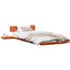 vidaXL Struttura letto marrone 100 x 200 cm in legno