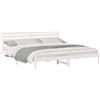vidaXL Struttura letto con testiera bianca 200 x 210 cm in legno di pino massiccio