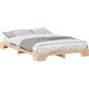 vidaXL Struttura letto marrone 140 x 210 cm in legno di pino massiccio