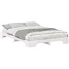 vidaXL Struttura letto bianca 140 x 210 cm in legno di pino massiccio