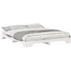 vidaXL Struttura letto bianca 180 x 210 cm in legno di pino massiccio