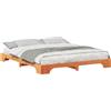 vidaXL Struttura letto marrone 200 x 210 cm in legno di pino massiccio
