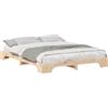 vidaXL Struttura letto marrone 160 x 220 cm in legno di pino massiccio