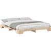 vidaXL Struttura letto marrone 180 x 220 cm in legno di pino massiccio