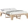 vidaXL Struttura letto marrone 150 x 200 cm in legno di pino massiccio