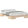 vidaXL Struttura letto marrone 150 x 200 cm