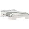 vidaXL Struttura letto bianca 150 x 200 cm