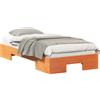 vidaXL Struttura letto marrone 90 x 200 cm