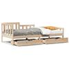 vidaXL Letto da giorno con cassetti 90x190 cm in legno di pino massiccio