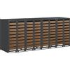 vidaXL Carrello portacestini per 4 contenitori in acciaio antracite