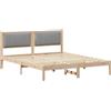 vidaXL Struttura letto con testiera imbottita grigio chiaro 150 x 200 cm