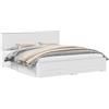 vidaXL Struttura per letto con cassetti bianca 180 x 200 cm materiale a base di legno