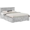 vidaXL Struttura letto con cassetti grigio cemento 160 x 200 cm materiale a base di legno