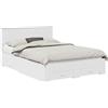 vidaXL Struttura per letto con cassetti bianca 140 x 200 cm materiale a base di legno