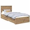 vidaXL Giroletto con testiera in rovere Artisan 90 x 200 cm Materiale a base di legno