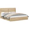 vidaXL Letto contenitore rovere Sonoma 180 x 200 cm Materiale a base di legno
