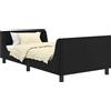 vidaXL Struttura letto per bambini con testiera nera 80 x 200 cm in velluto