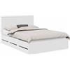 vidaXL Struttura letto con cassetti bianco 160 x 200 cm Legno ingegnerizzato
