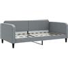 vidaXL Divano letto grigio chiaro 100x190 cm in tessuto
