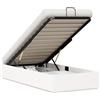 vidaXL Struttura letto con contenitore, bianca, 75 x 190 cm