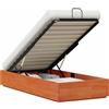 vidaXL Struttura letto con contenitore, color cera, 75 x 190 cm