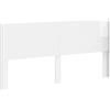 vidaXL Testiera in materiale composito bianco lucido