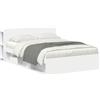 vidaXL Struttura letto con contenitore bianco 150 x 200 cm in materiale ligneo