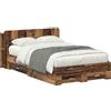 vidaXL Struttura letto con contenitore in legno di recupero 120 x 190 cm Materiale a base di legno