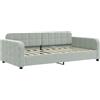vidaXL Divano letto grigio chiaro 100x190 cm in velluto