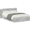 vidaXL Struttura letto con contenitore grigio cemento 150 x 200 cm in legno