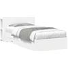 vidaXL Struttura letto con contenitore, bianco, 80 x 200 cm, materiale a base di legno