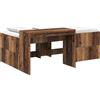 vidaXL Letto a castello con scrivania per bambini vidaXL in legno antico 75 x 190 cm